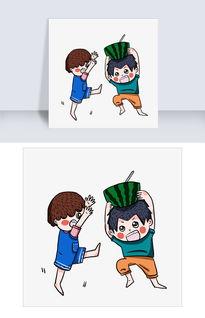 摸鱼吃瓜插画素材,摸鱼吃瓜插画，描绘日常小确幸